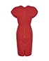 Roland Mouret Red Dress, back view