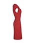 Roland Mouret Red Dress, side view