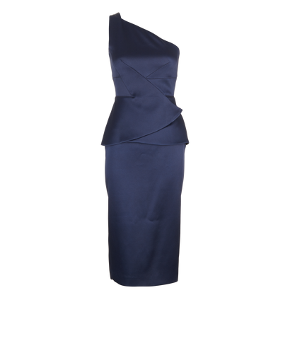 Roland Mouret One Shoulder Peplum Dress, front view