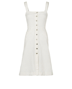 Stella McCartney Dungaree Dress, Denim, White, UK 8