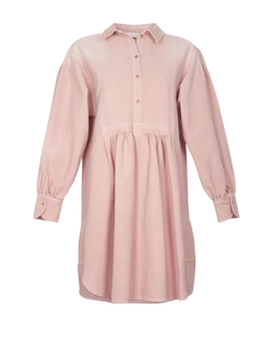See By Chloé Garment Dyed Oversed Mini Dress, Light Pink, UK6, 3*, XY