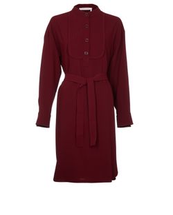 See By Chloé Iconic Crepe Midi Dress, Burgundy, UK14, 3*, XY