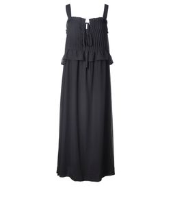 See By Chloé Ruffles Dress, Polyester, Black, UK8, 3*