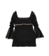 Self- Portrait Bow Mini Dress, back view