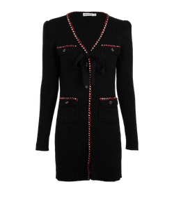 Self-Portrait Lurex Mini Dress, Cotton, Black, UK10, 2*