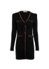 Self-Portrait Lurex Mini Dress, &pound;120, Clothing, Black, Cotton, Front view