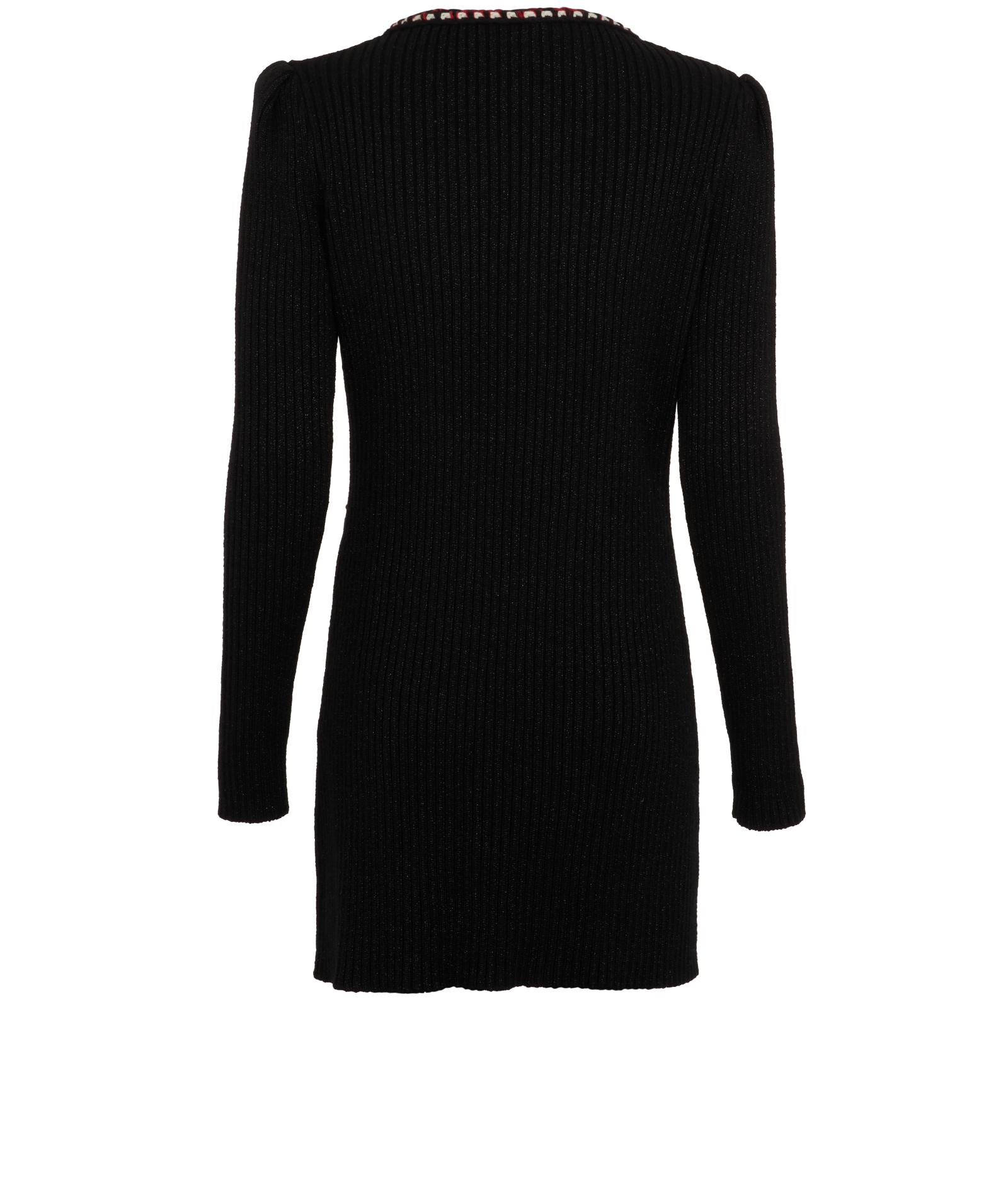 Self-Portrait Lurex Mini Dress, &pound;120, Clothing, Black, Cotton, Back view