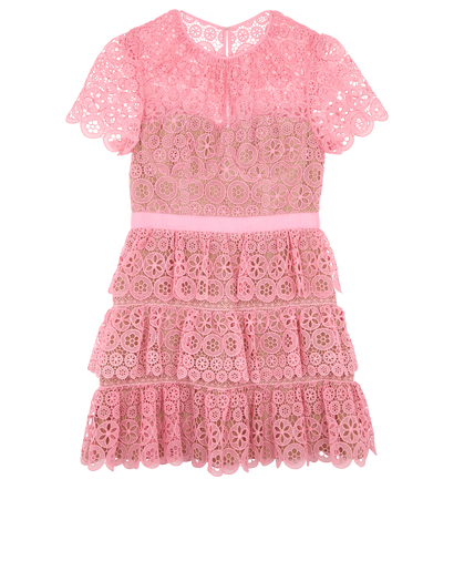 Self-Portrait Tiered Mini Dress, front view
