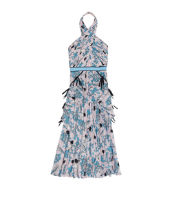 Self-Portrait Floral Dress, Polyester, Pink, UK4, 3*