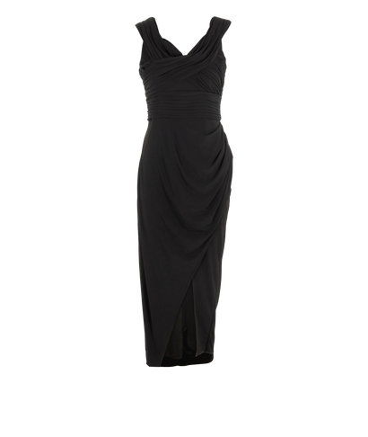 Self-Portrait Crossover Midi Dress, front view