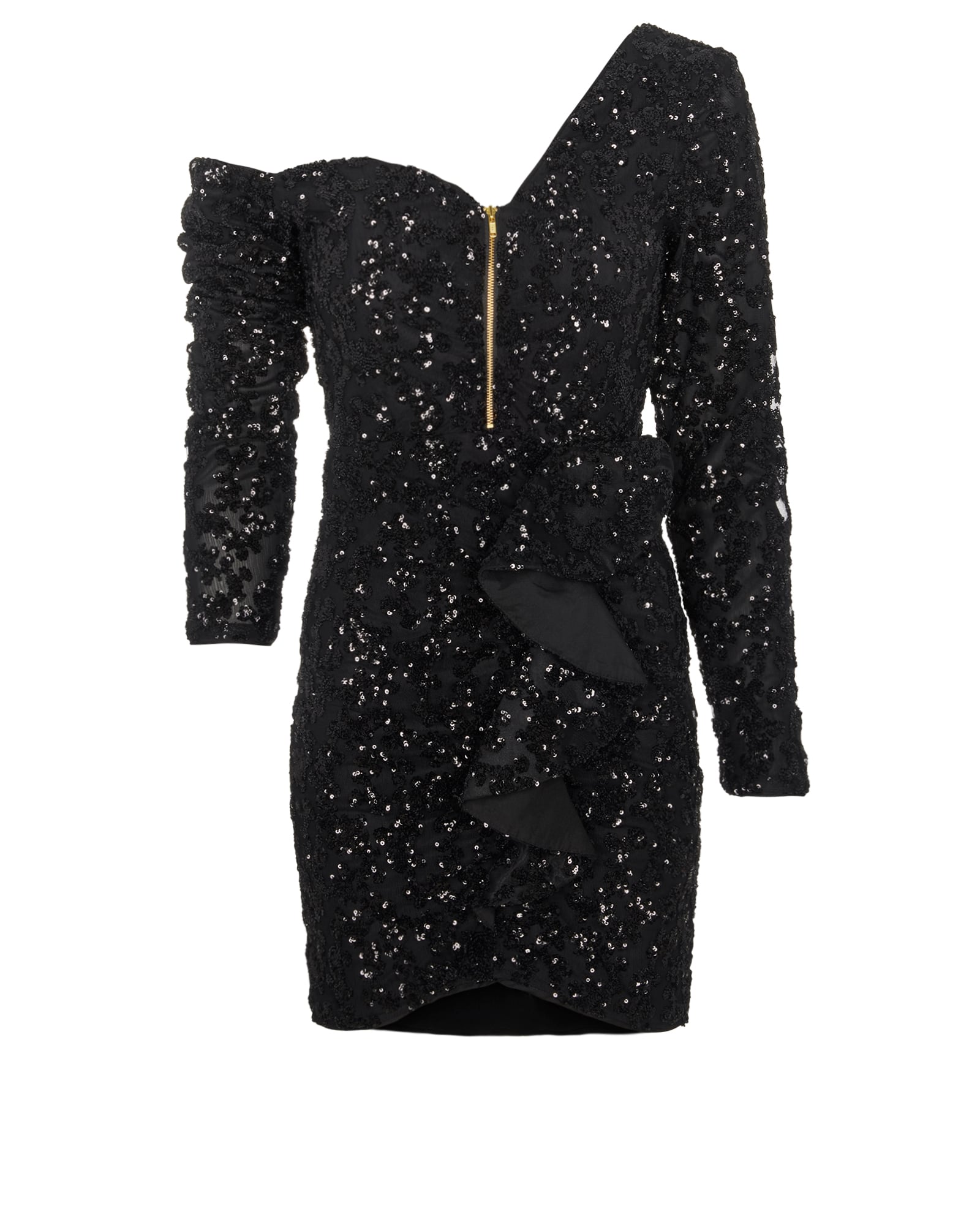 Pre-loved Self Portrait Sequin Embellished Off The Shoulder Mini Dress -  135