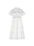 Self-Portrait Raglan Detail Midi Dress, front view
