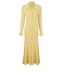 Self Portrait Knit Maxi Dress, £150, Clothing, Yellow, Viscose, Front view