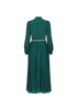 Self-Portrait Embellished Pleated Dress, back view