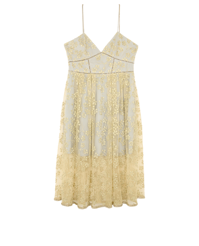 Self-Portrait Embelished Mesh Midi Dress, front view