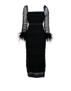 Self-Portrait Dot Mesh Dress, Poly, Black, UK6, 3*