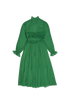 Self-Portrait Pleated Midi Dress, back view