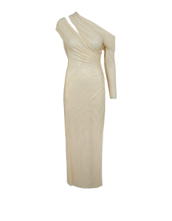 Self-Portrait Embellished Midi Dress, Poly, Cream, UK 10, 2*