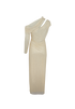 Self-Portrait Embellished Midi Dress, &pound;110, Clothing, Cream, Polyester (Polymer), Back view