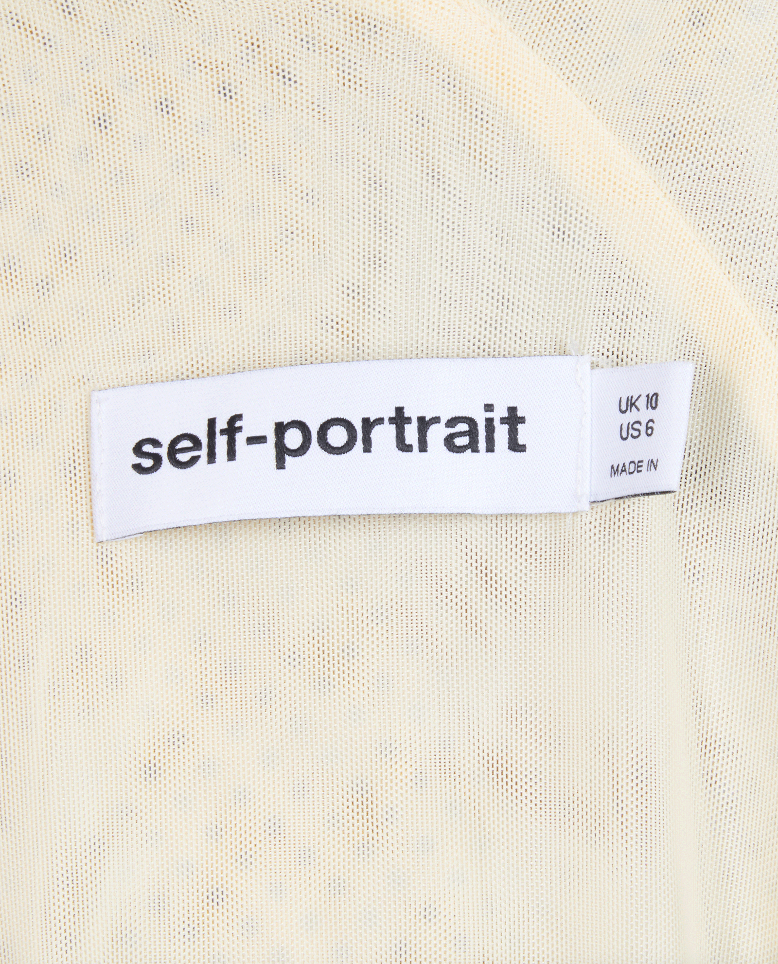 Self-Portrait Embellished Midi Dress, &pound;110, Clothing, Cream, Polyester (Polymer), Other view
