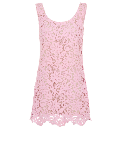 Self-Portrait Floral Lace Mini Dress, &pound;80, Clothing, Pink, Lace, Front view