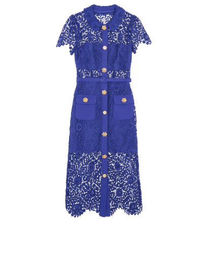 Self-Portrait Lace Belted Dress, front view