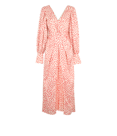 Self-Portrait Print Maxi Dress, &pound;120, Clothing, Red, Polyester (Polymer), Front view