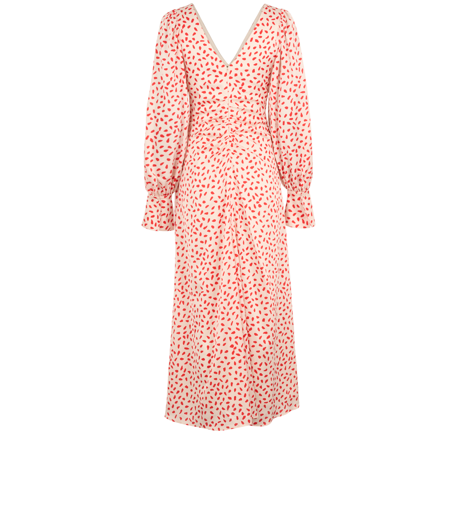 Self-Portrait Print Maxi Dress, &pound;120, Clothing, Red, Polyester (Polymer), Back view