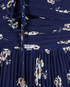 Self-Portrait Pansy Print Pleated Maxi Dress, &pound;120, Clothing, Navy, Polyester (Polymer), Other view