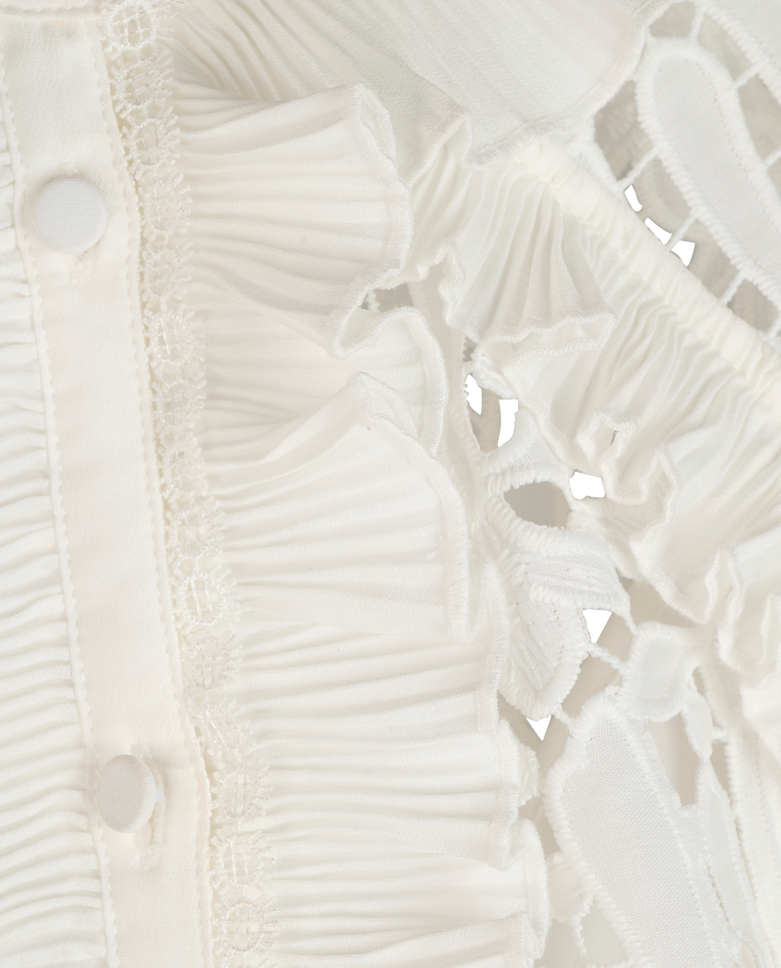 Self-Portrait Lily Guipure Kaftan, &pound;150, Clothing, White, Polyester (Polymer), Other view