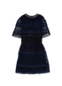 Self Portrait Mini Cape Sleeves Dress, back view