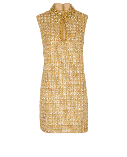 Self- Portrait Embellished Tweed Dress, front view