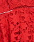 Self Portrait Lace Detail Dress, &pound;120, Clothing, Red, Polyester (Polymer), Other view