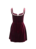 Self-Portrait Velvet Mini Dress, back view