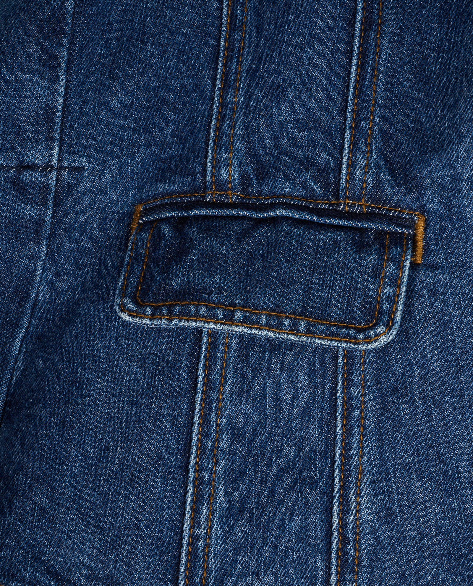 Self Portrait Flared Denim Midi Dress, &pound;140, Clothing, Blue, Cotton, Other view