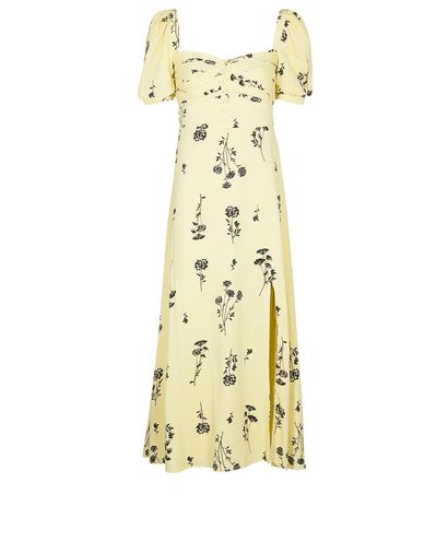 Self Portrait Sweetheart Neckline Floral Midi Dress, front view
