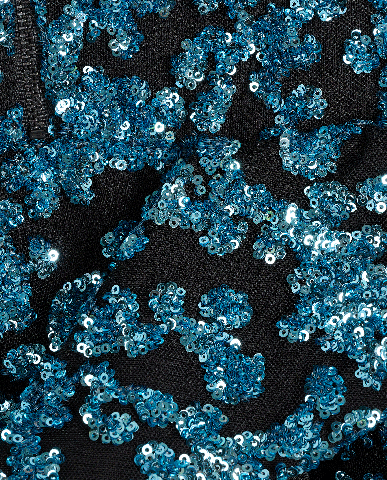 Self Portrait Sequin Mini Dress, &pound;130, Clothing, Black/Blue, Polyester Mix, Other view