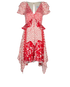 Self-Portrait Asymmetrical Polka Dots Dress, front view