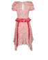 Self-Portrait Asymmetrical Polka Dots Dress, back view