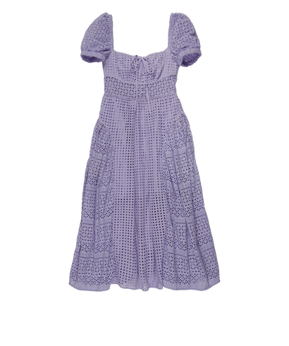 Self-Portrait Broderie Anglaise Midi Dress, front view