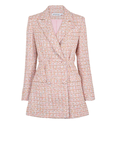 Self- Portrait Tweed Blazer Dress, front view
