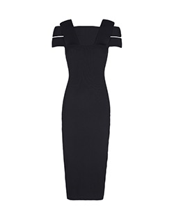 Self-Portrait Bodycon Dress, Viscose, Black, UK M
