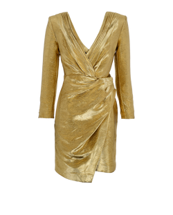 Saint Laurent Mini Dress, Cotton, Gold, UK8, 2*