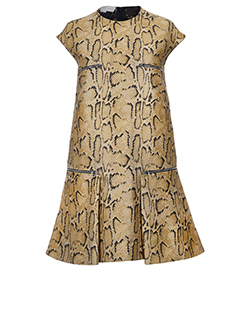 Stella McCartney Zip Pocket Snake Dress, Polyester, Snake Print, UK 12