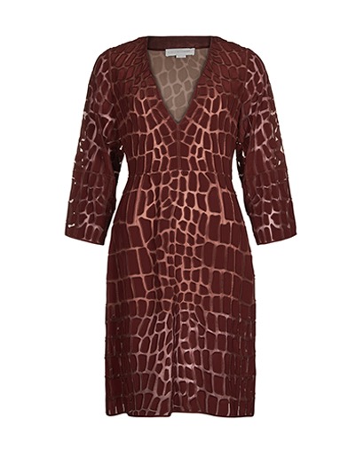 Stella McCartney Sheer Animal Print Dress, front view