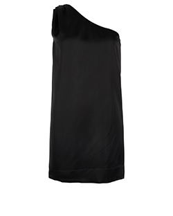 Stella McCartney One Shoulder Dress, Cupro/Polyester, Black, 12