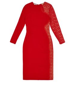 Stella McCartney Lace Dress, Viscose, Red, UK14,3*