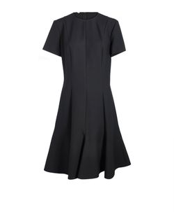 Stella McCartney Midi Flared Dress, Wool, Black, UK12