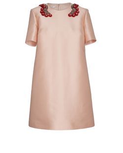 Stella McCartney Embellished Areiella Dress, Pink, Cotton/Poly, UK12, 3*
