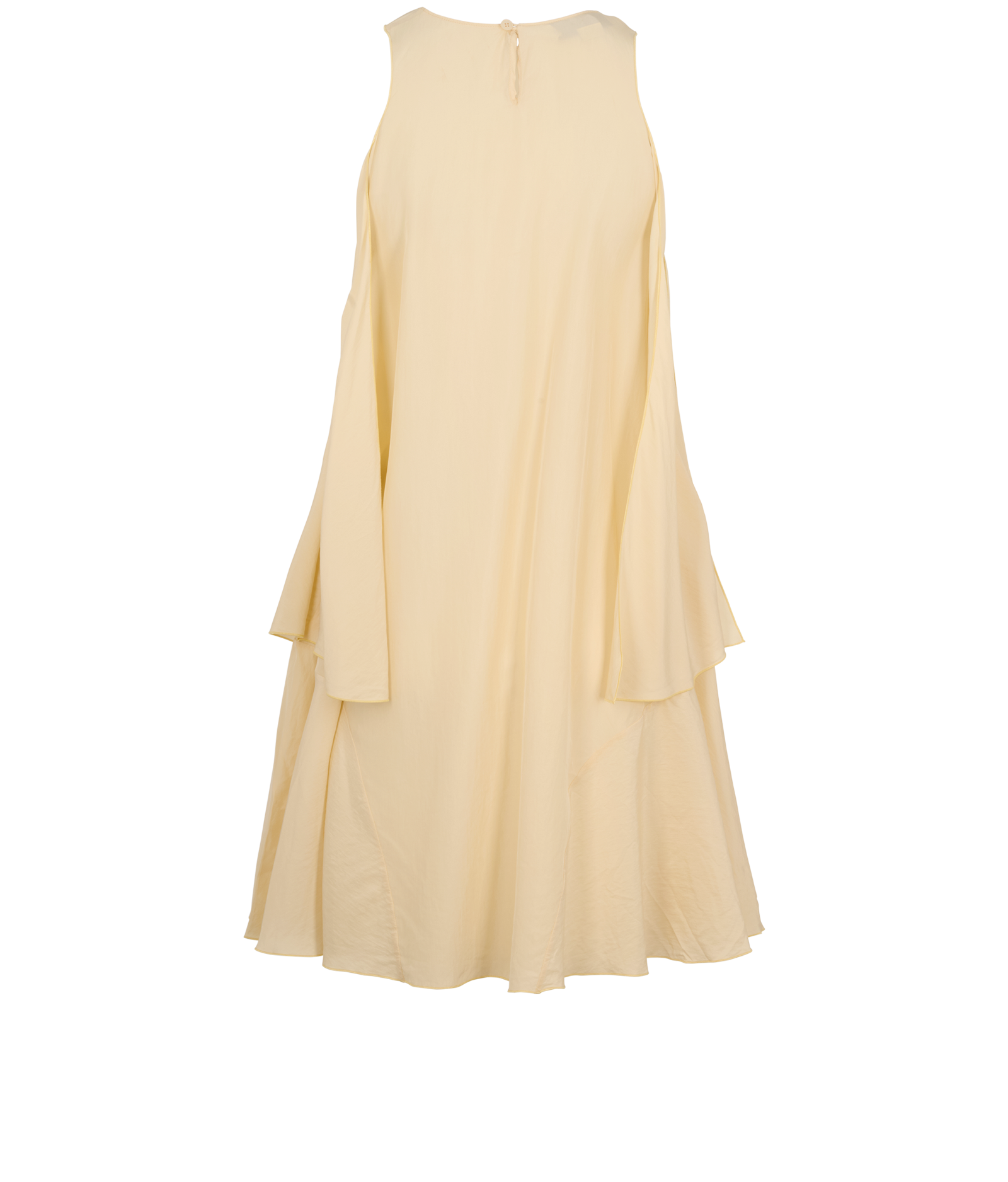 Stella McCartney Swing Dress, &pound;100, Clothing, Cream, Silk, Back view
